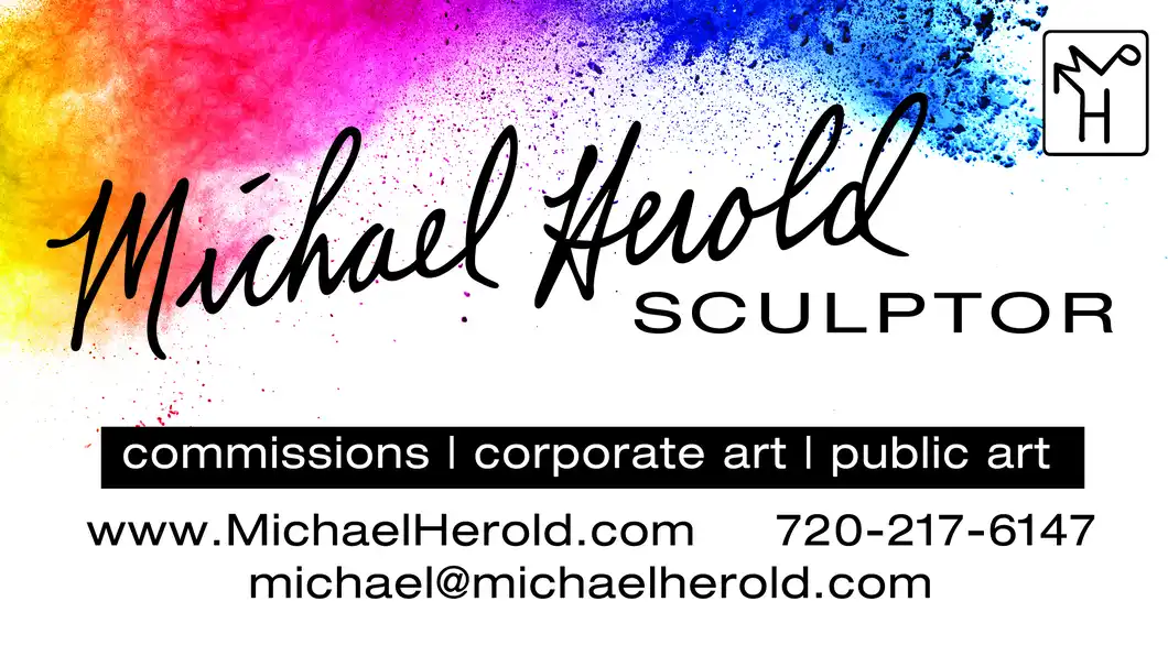 Michael Herold Metal Sculpture Business Card